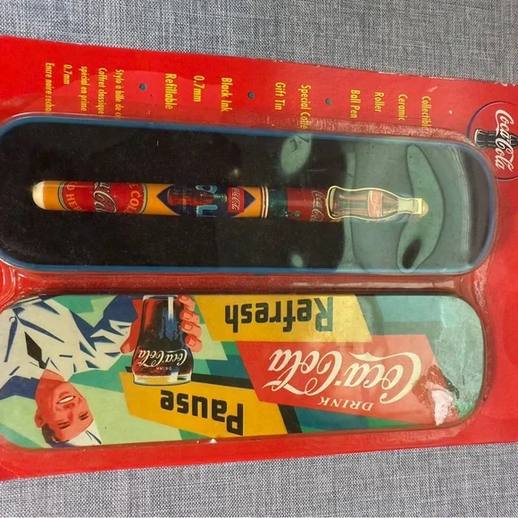 Coca-Cola Branded Writing Set with Black and White Design