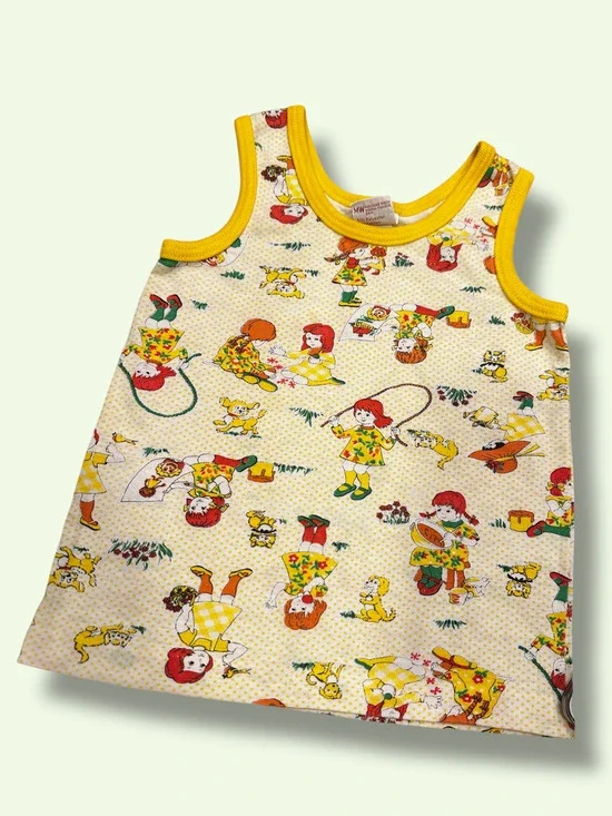 Vintage 2T PenneyPet Girlhood & Puppies Tank Top
