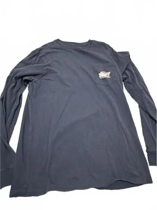 Vineyard Vines Kids Long Sleeve Shirt Large Christmas Design