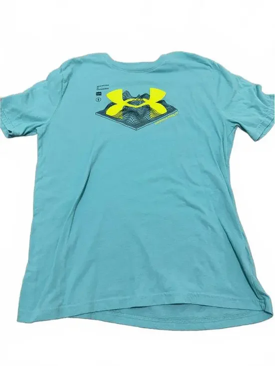 Under Armour Boys Shirt XL Blue Graphic Tee