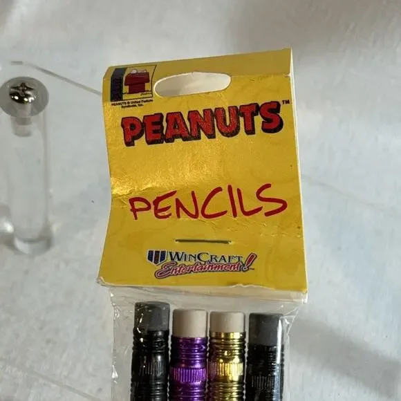 Peanuts Wincraft Pencils pack of 4- early 2000s NEW‎ UNOPENED