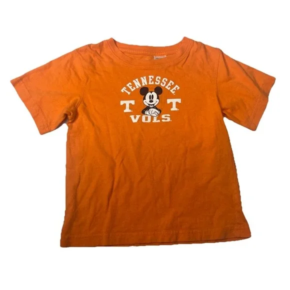 Tn Vols Disney Athletic Tshirt Orange Size 5t Tennessee Volunteers Mickey Mouse‎