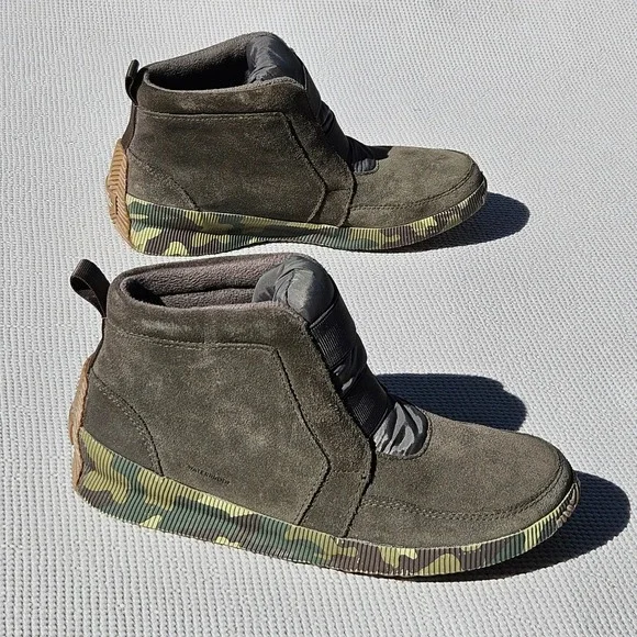 Sorel Out N About III Conquest Waterproof Boots Alpine Tundra Camo NL3798-326 10
