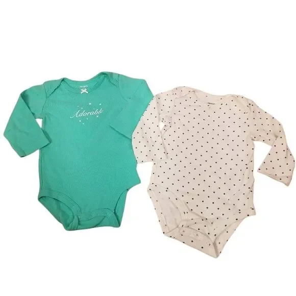 2 longsleeve onsies 12 months