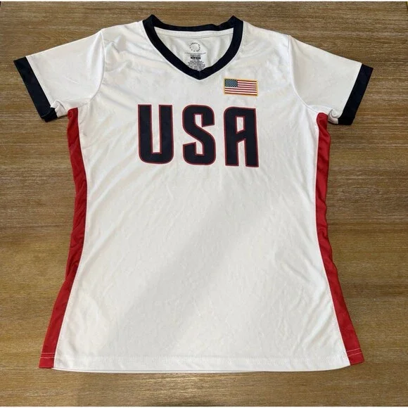 USWNT Players Jersey T-Shirt Lavelle #16 Youth Large (14-16) Soccer White