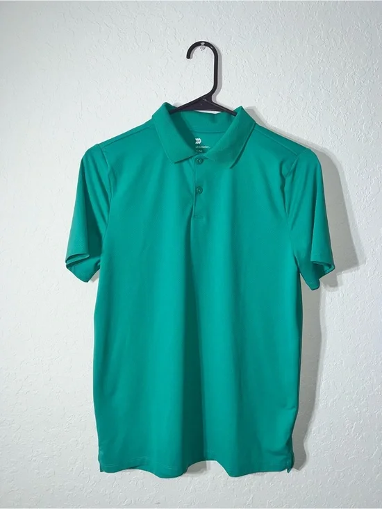 all in motion Teal Green Performance Polo