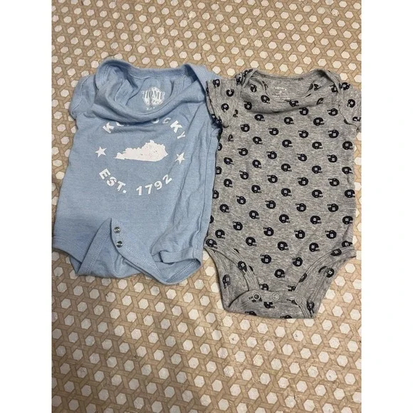 Baby Boys One Piece 3-6‎ & 6 Months Lot Of 2