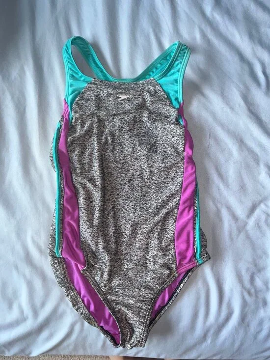 Girls Speedo One Piece | Colorblock | Size 12