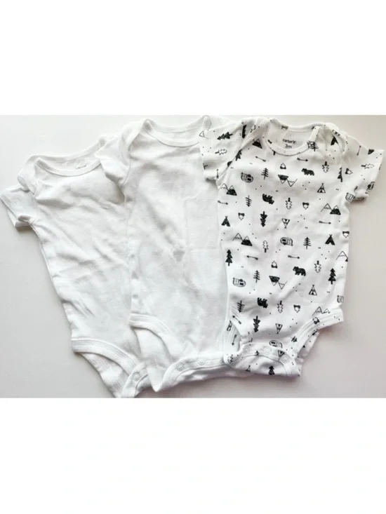 Just One You • 3 Months Baby Onesies Bundle of 3
