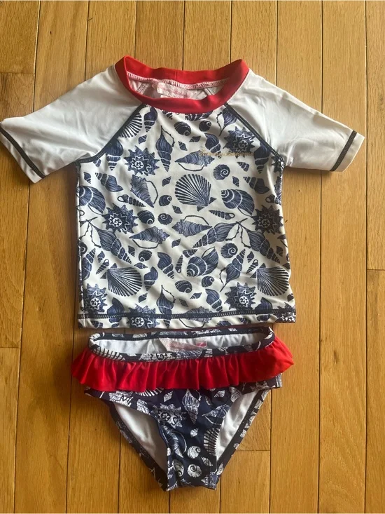 Tommy Bahama‎ 18mth Navy Shell Print Swimsuit
