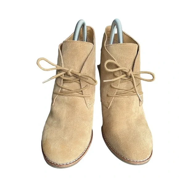 Lucky Brand Tan Leather Upper Bootie Size: 9.5‎