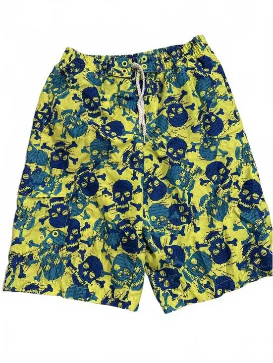 Op Vibrant Halloween Themed Swim Trunks - Boys L
