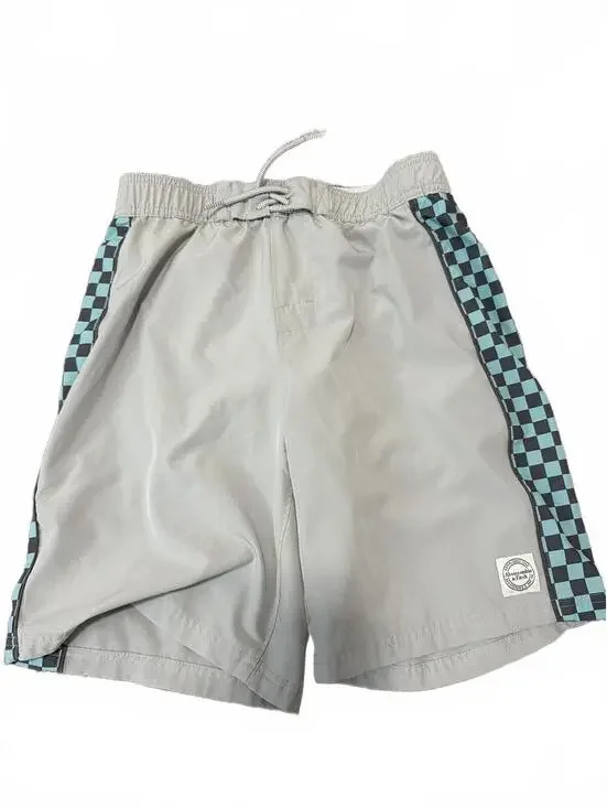 Abercrombie Kids Swim Trunks Size 15/16 Checkered Stripe