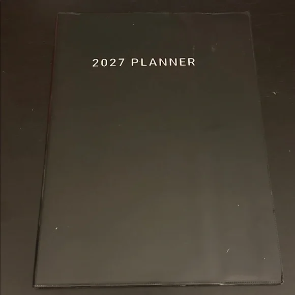 2027 Planner large Black Hardcover Notebook