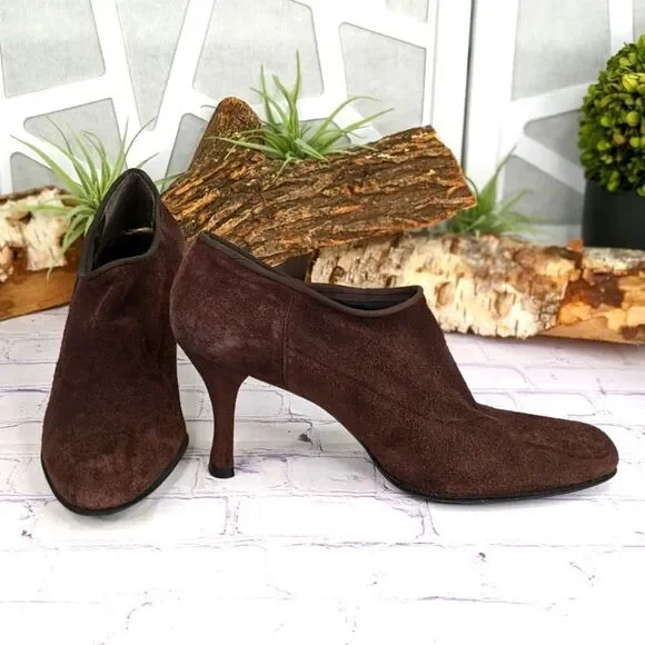 Stuart Weitzman Suede Ankle Bootie Shooties