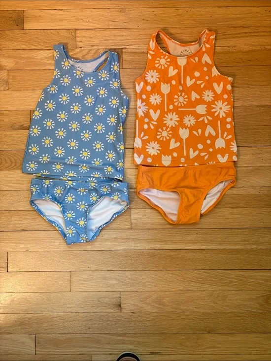 Bundle Primary Tankini Sets, Size 6/7
