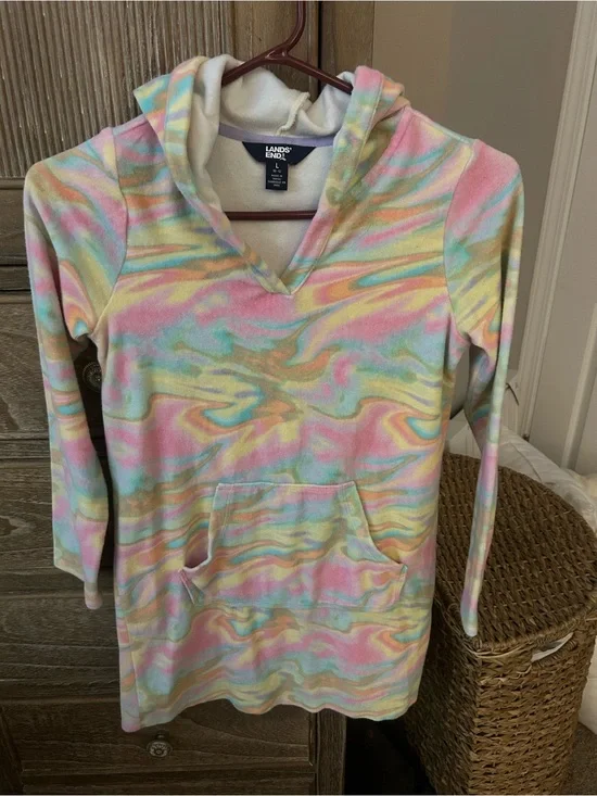 Lands End Kids swim cover up size 10-12