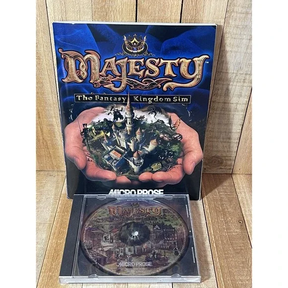 Majesty: The Fantasy Kingdom Sim (PC, 2000) with manual Game‎