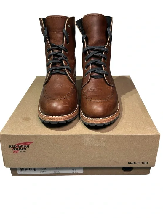 Red Wing Women's Clara Heritage Boots 3406 Size 9.5B Leather Heeled USA Made
