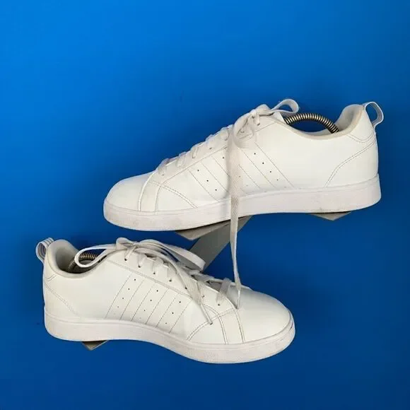 Adidas Womens VS Advantage BB7248 White Running Shoes Sneakers Size 10
