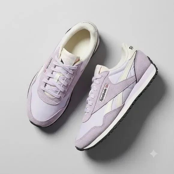Reebok Suede Nylon Aztrek Sneaker Lavender Purple Women’s 9