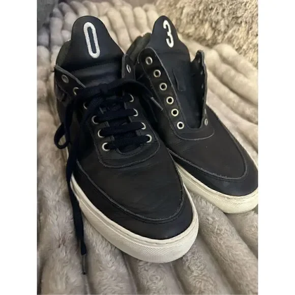 Filling Pieces Low Top Navy 03 Liberty Lace Up sneaker trainer shoe