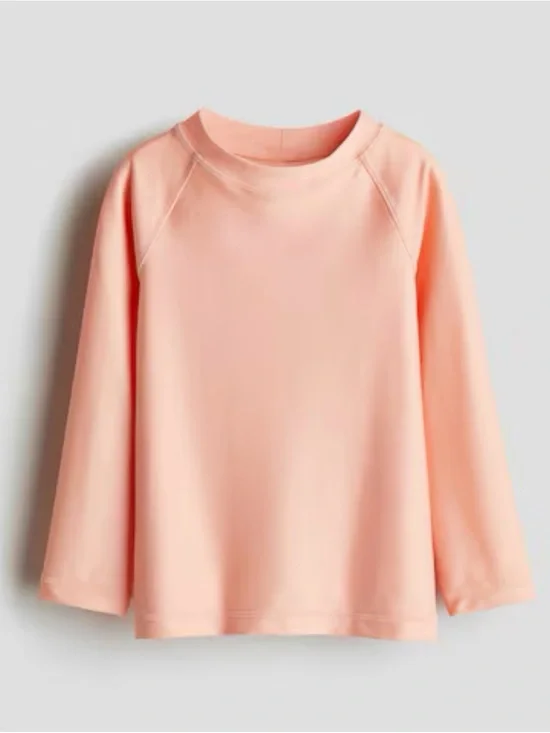Girls New Swim Shirt UPF 50 in Peach Size 8-10Y NWT