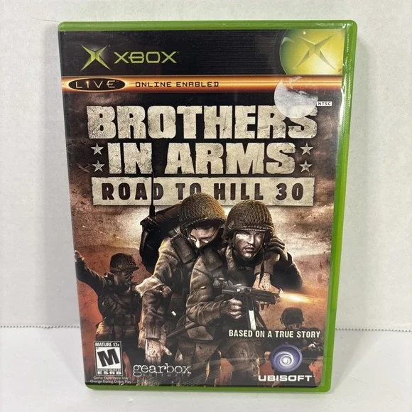 Brothers in Arms Road to Hill 30 Microsoft Xbox 2005 With Map Tested