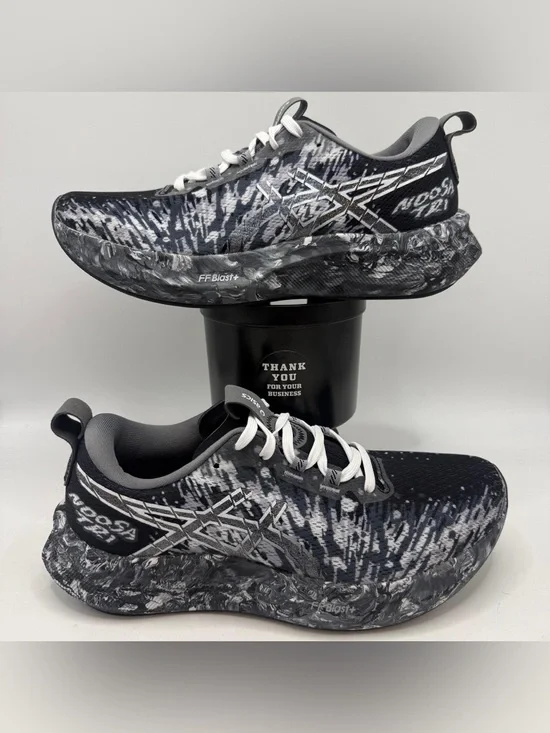 ASICS Novablast 5 Women’s 8.5 Black Gray Running Shoes FF Blast+ 1012B675