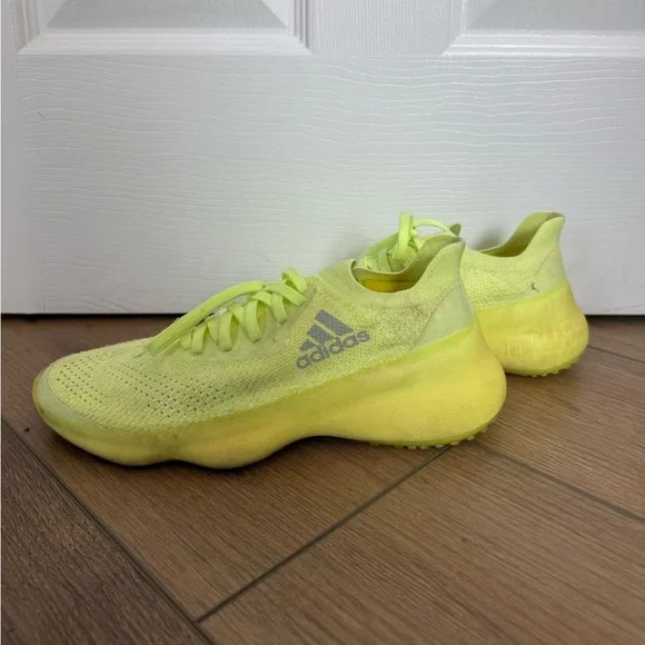 adidas Neon Yellow Athletic Running Shoes