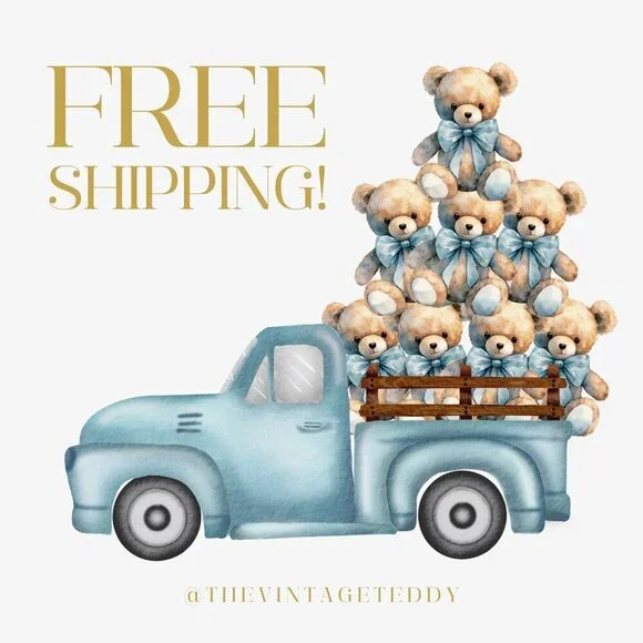 FREE SHIPPING! @thevintageteddy