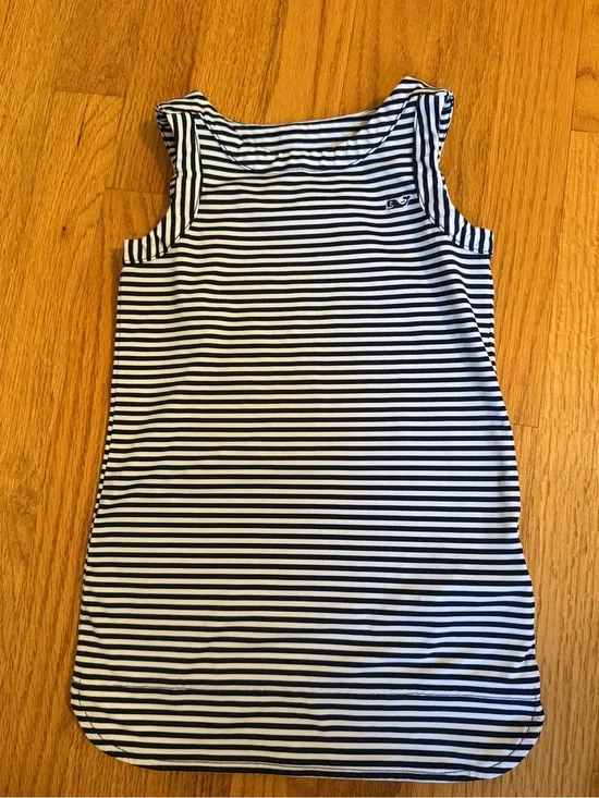 Vineyard Vines Navy & White Striped Tank Bathing Suit Cover Up