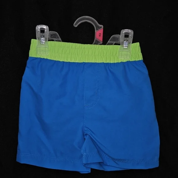 Blue and Green Swim Shorts