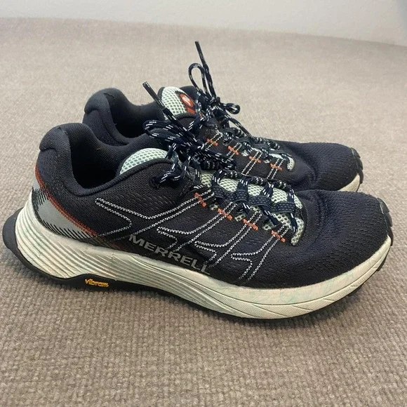 Merrell Shoes Womens Size 8 Blue Mesh FloatPro Cushioned Trail Sneakers J06816