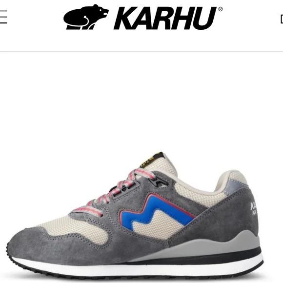 KARHU Gray Blue Athletic Shoes Retro unisex m 4.5 w 6 synchron classic