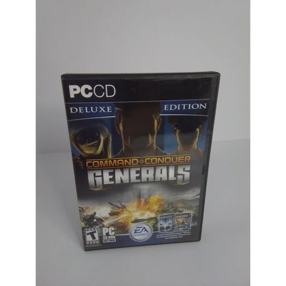 Command Conquer Generals Deluxe Edition PC CD ROM Game Complete