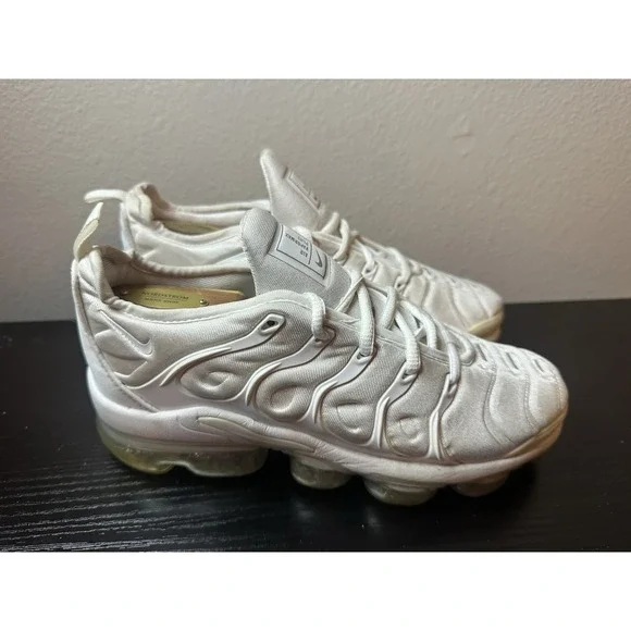 Vapormax Plus Triple White Pure Platinum Women's Size US 8 shoes sneakers
