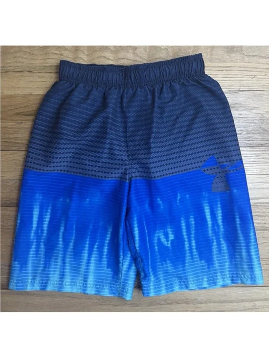 Under Armour Youth Multi Blue Swim Trunks Youth READ Description