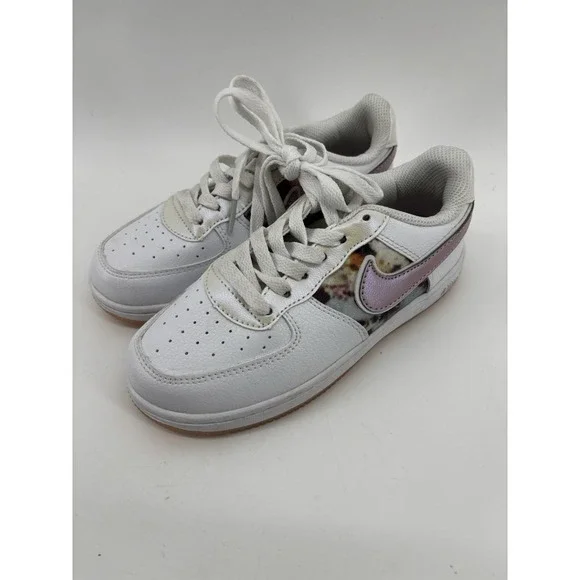 Nike Air Force ONE 1 Low Floral‎ WhiteLight Arctic PinkMetallic Silver 1YUK13.5