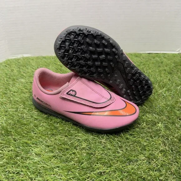 Nike Jr Mercurial Vapor 16 Club TF FQ8291-600 Magic Flamingo Kids Size 12.5C