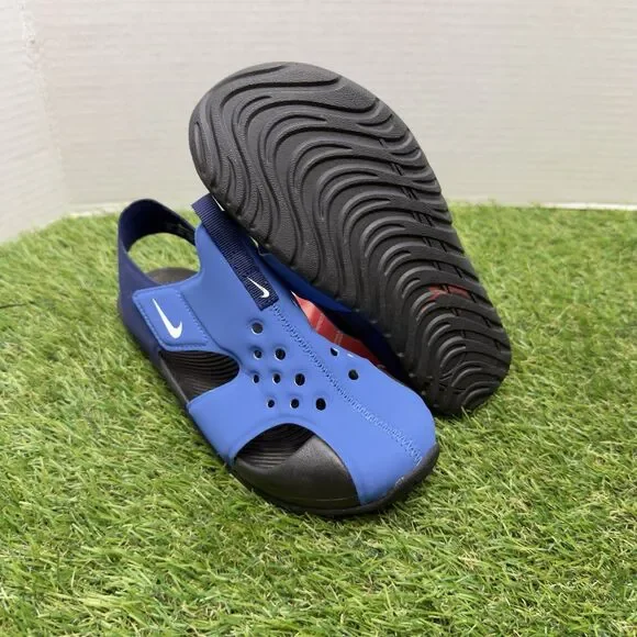 Nike Sunray Protect 2 PS Signal Blue Sandals 943826-403 Youth Size 1Y Kids