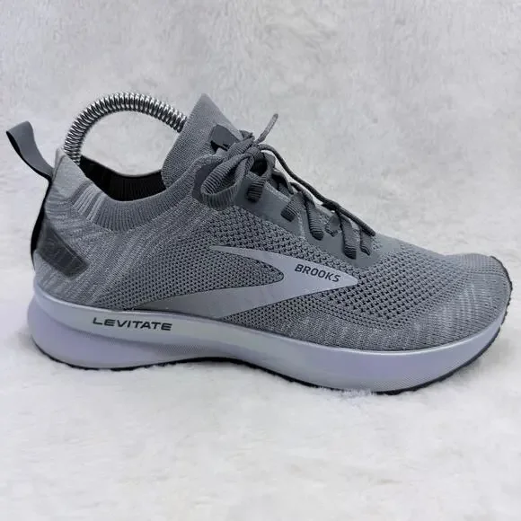 Brooks Levitate 4 Womens Running Shoes Gray Purple Size 7.5 Athletic Sneaker