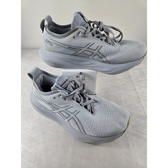 Asics Gel-Nimbus 25 Grey Running Shoes 1012B356 Womens Size 9