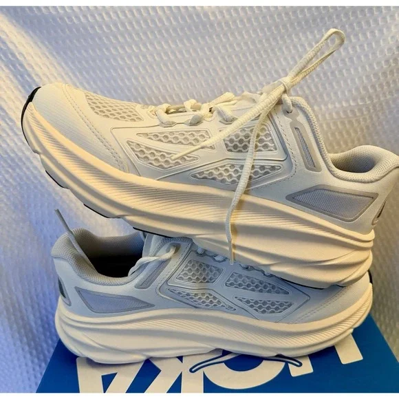 Hoka Clifton 9 Running Shoes UNISEX Sz 9W/8M Frost Cosmic Grey 1155370 FCG