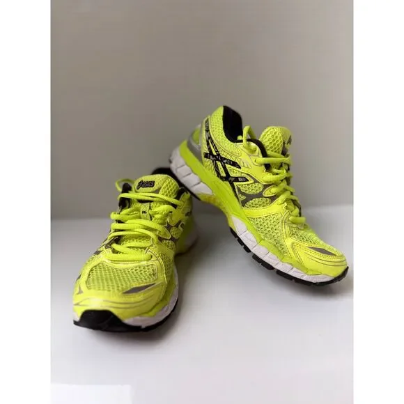 ASICS Women's GEL-Nimbus 16 Lite Show Sneaker Neon Volt Yellow Size 6 US