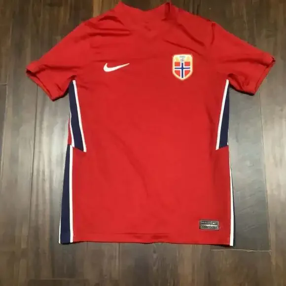 Nike 2020-21 Norway Youth Medium National Team Home Stadium Jersey