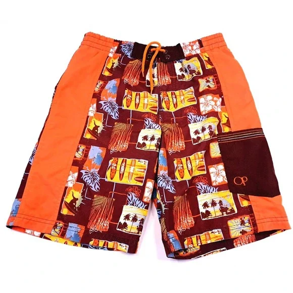 OP Swim Trunks Boys Medium 8 Beach Swiming‎ Summer Preppy