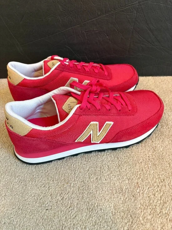 New Balance 501 Women's Running Walking Sneakers Size 12 Pink Tan NWOT