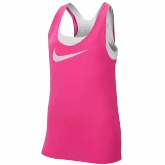 NIKE DRI-FIT Girls XL Pink Training Tank Top