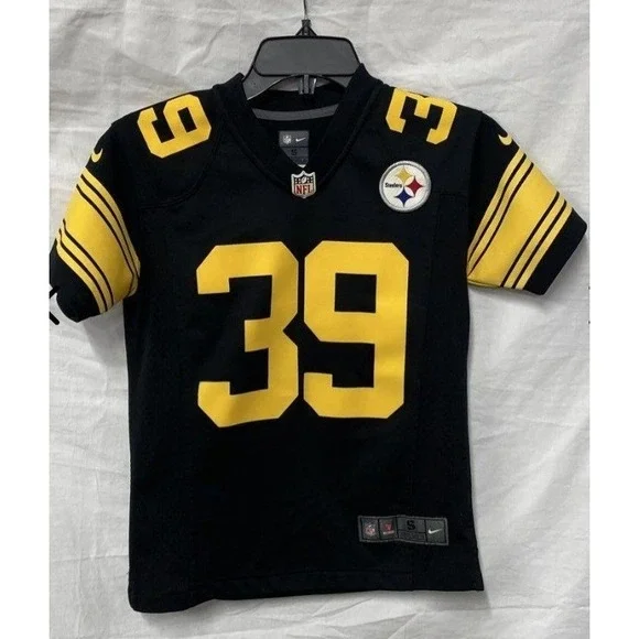 Nike Pittsburgh Steelers Minkah Fitzpatrick 39 Jersey Youth Small Black Gold